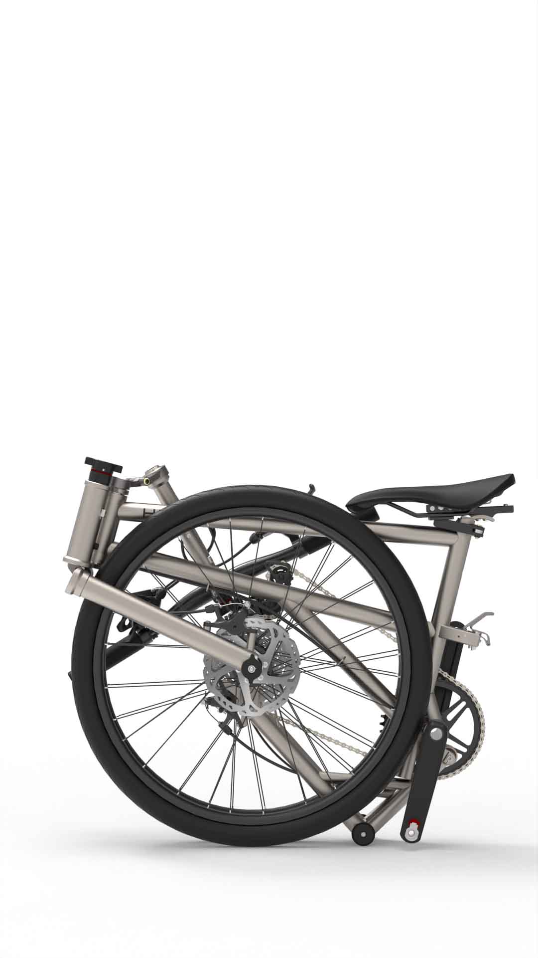 The New Standard in Folding Bikes. Big Wheels. Titanium Frame