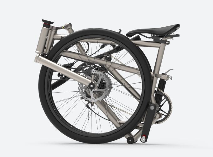 helix titanium folding bike for sale