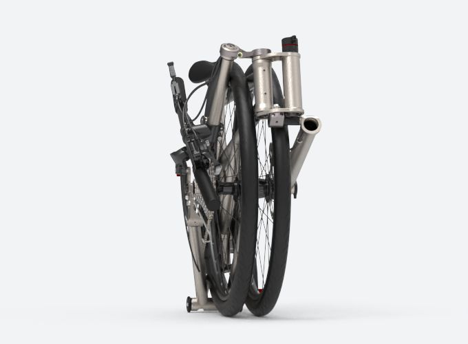 The New Standard In Folding Bikes Big Wheels Titanium Frame Rides Better And Folds Smaller Made Canada - Bicycle Home Decor Accents Singapore